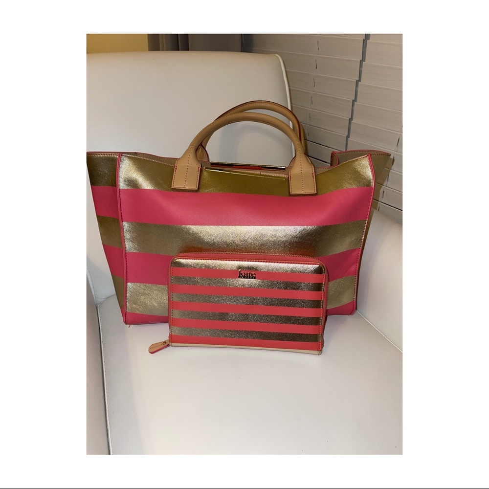 Kate Landry striped purse